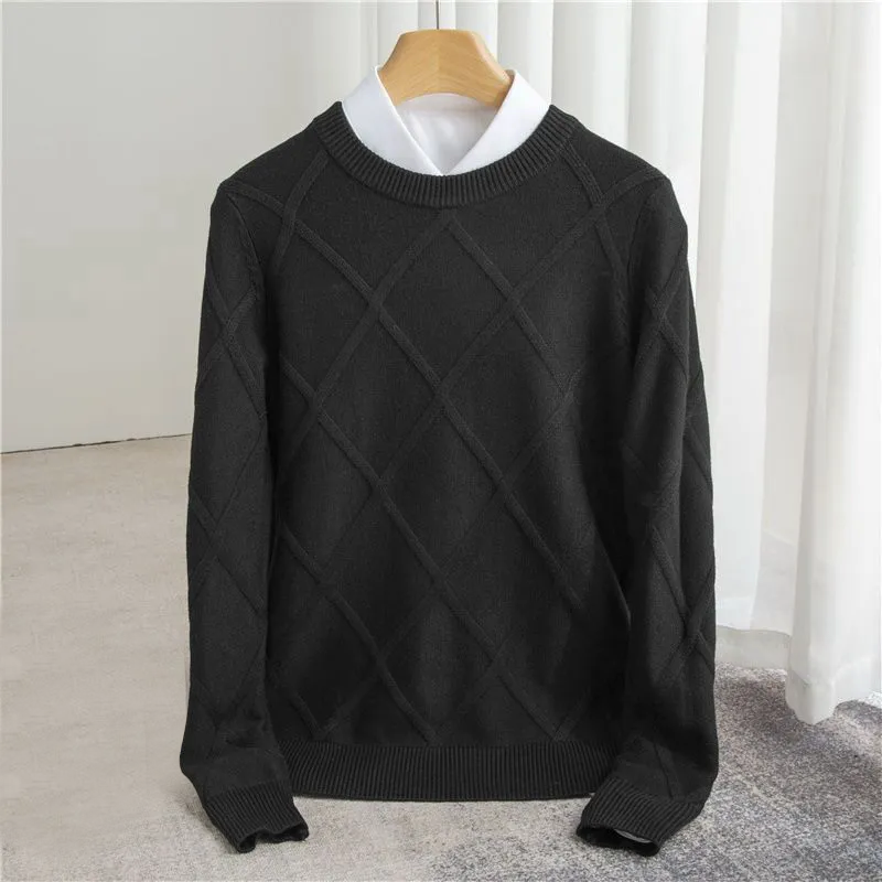 Andrés – Elegancki dzianinowy sweter męski z kaszmirem