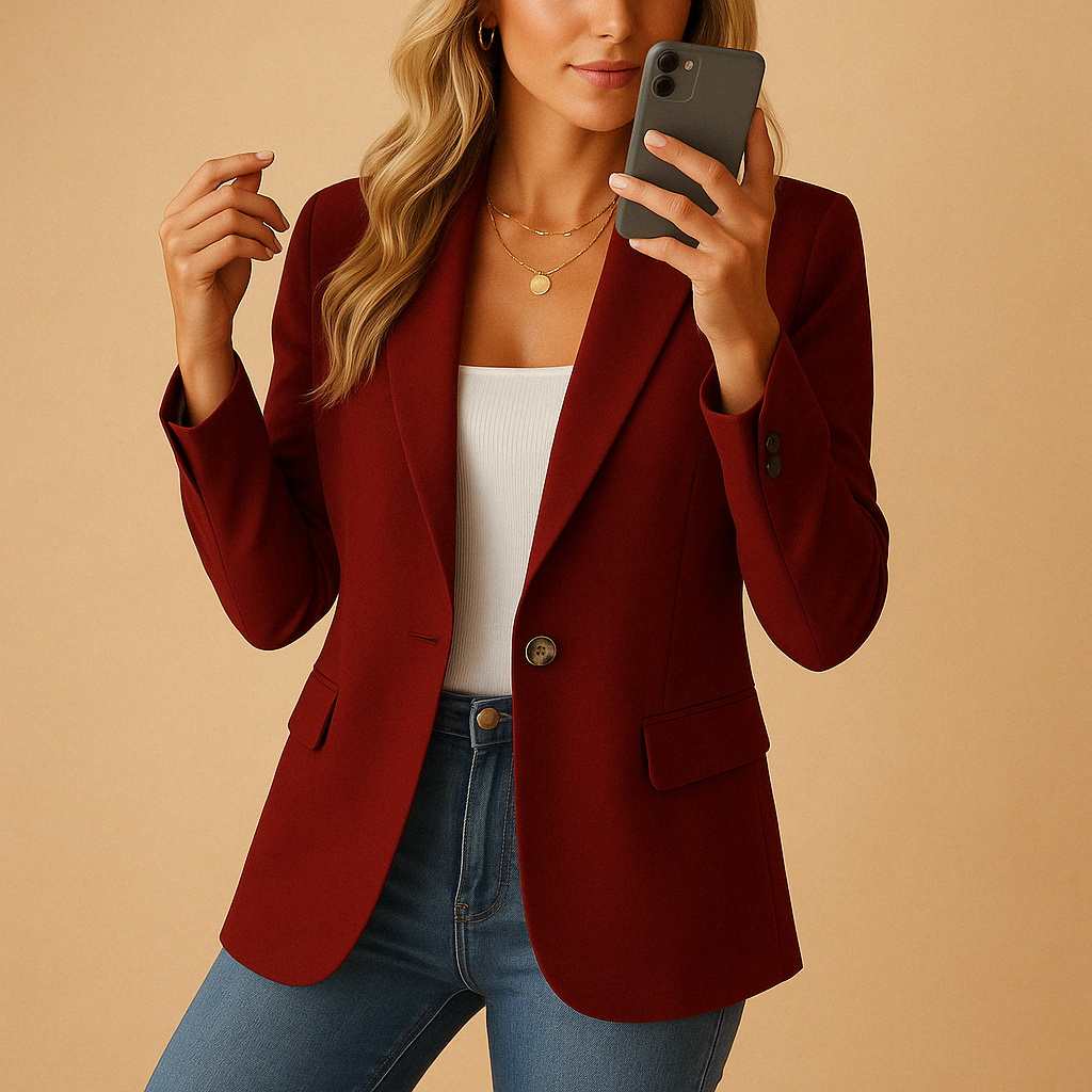 Damska Marynarka Taliowana | Elegancki Model do Codziennych Stylizacji