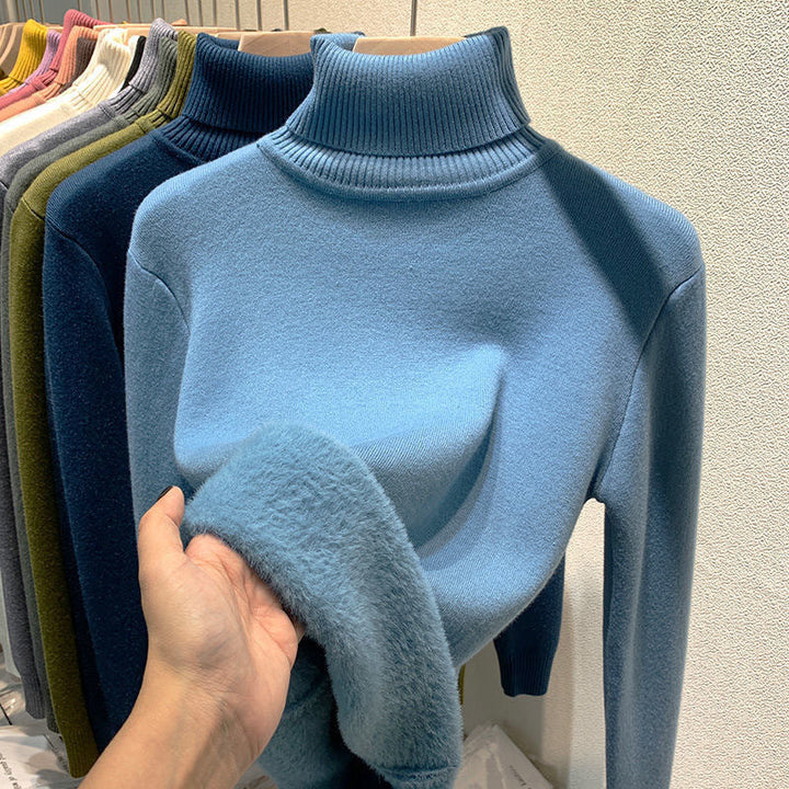 Damski golf | Wygodny krój z ciepłą podszewką i długim rękawem