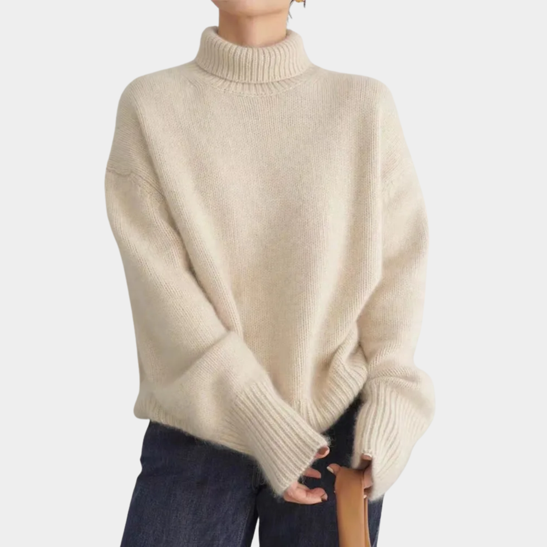 Damski Sweter z Golfem | Elegancki Model na Chłodniejsze Dni Alicja