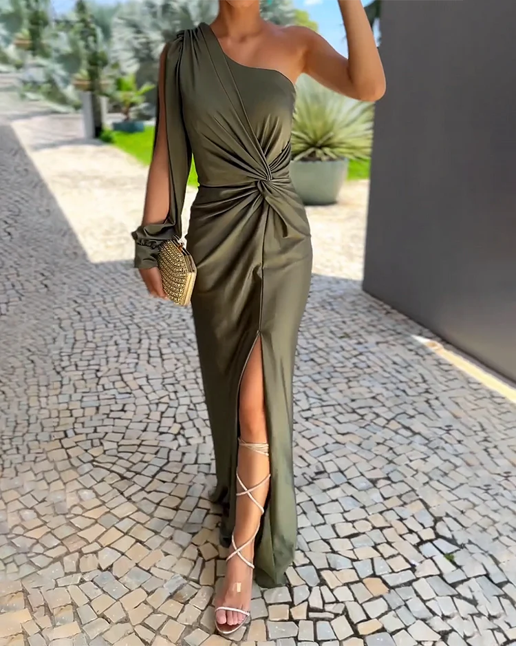 Kobiety Sukienka maxi | Rozcięcie boczne