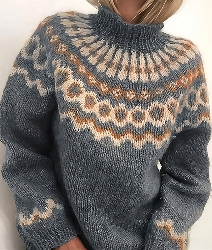 Kobiety Sweter | Golf Wysoki Kołnierz Krój