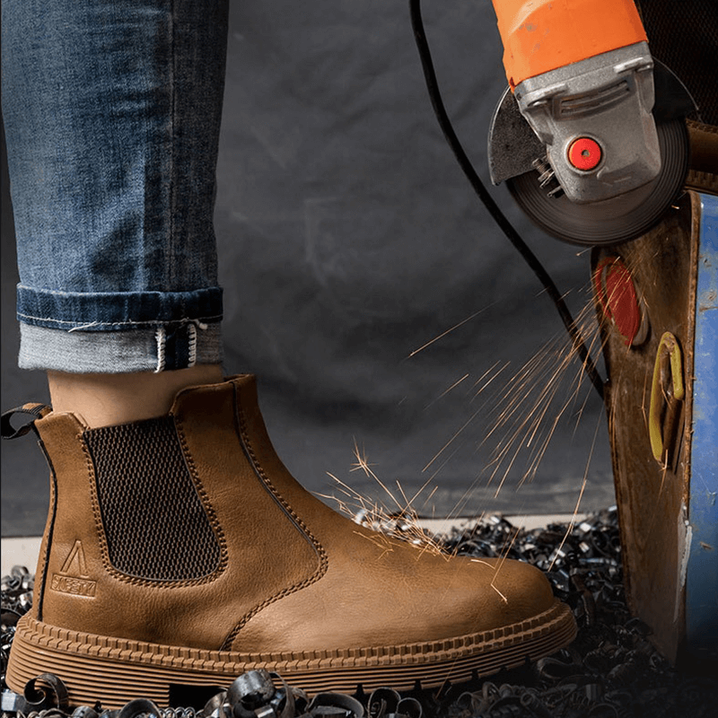 Męskie buty robocze | Wodoodporne antypoślizgowe z podnoskiem