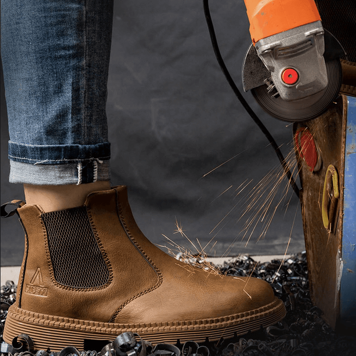Męskie buty robocze | Wodoodporne antypoślizgowe z podnoskiem