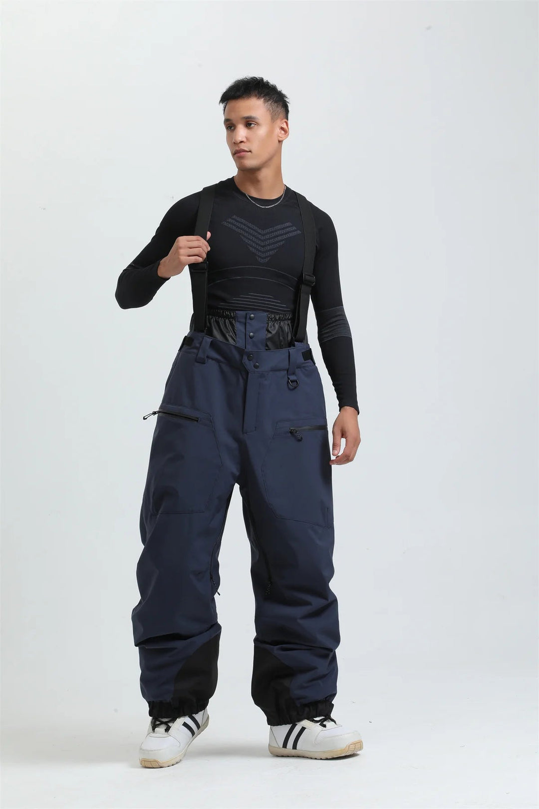 Spodnie narciarskie unisex | System szelek i luźny krój