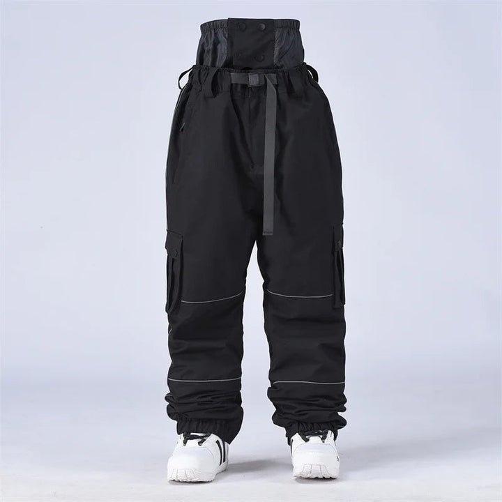 Spodnie snowboardowe unisex | Wiatro- i wodoodporne z zamkiem