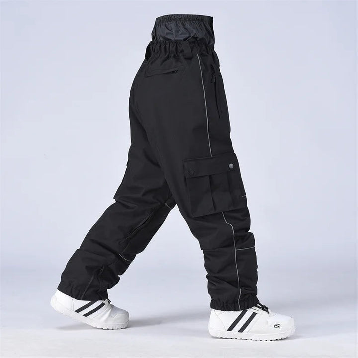 Spodnie snowboardowe unisex | Wiatro- i wodoodporne z zamkiem