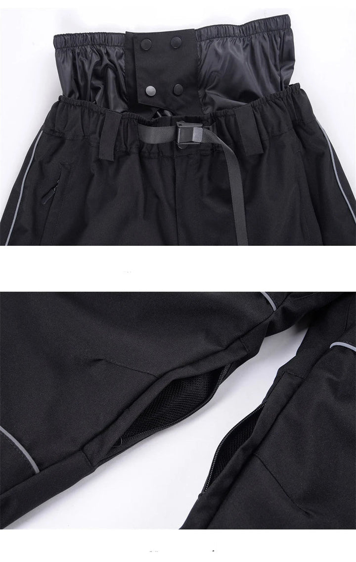 Spodnie snowboardowe unisex | Wiatro- i wodoodporne z zamkiem