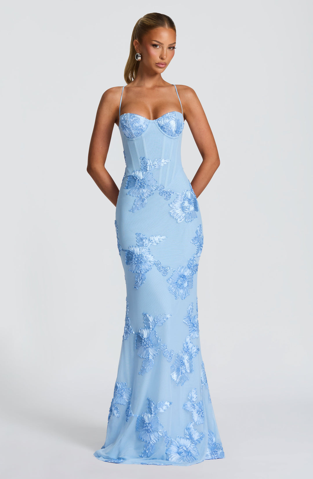 Sukienka maxi damska na ramiączkach | elegancka zwiewna na wesele