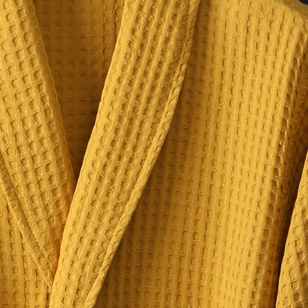 Szlafrok Męski Eastbourne Cotton Waffle | Lekki Szlafrok z Paskiem