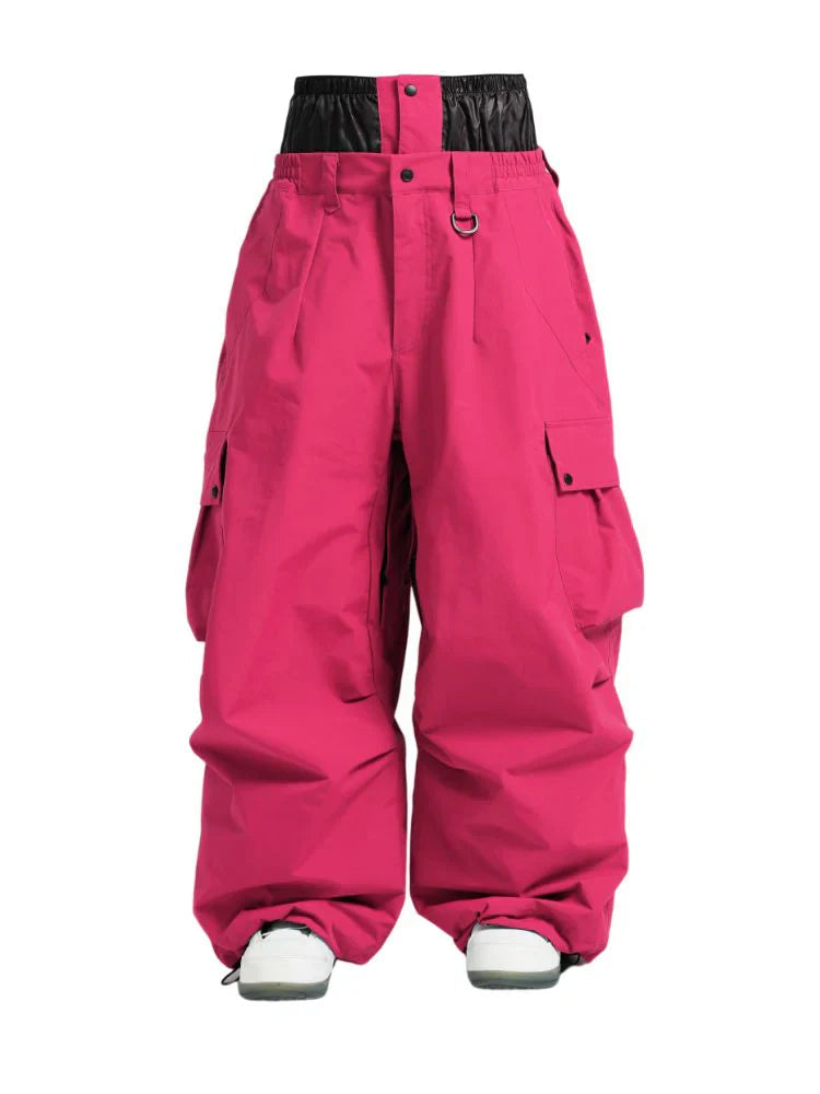 Unisex spodnie snowboardowe | Luźny zimowy krój cargo